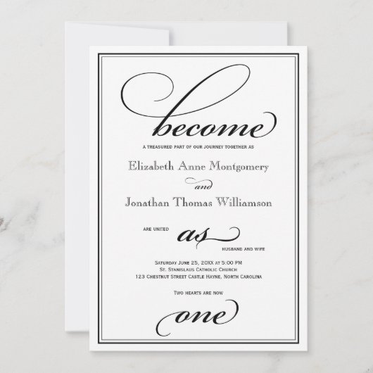 Werden Sie zu einer Christlichen Hochzeitseinladun Einladung (Vorderseite)