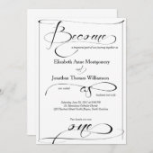 Werden Sie zu einer Christlichen Hochzeitseinladun Einladung (Vorne/Hinten)