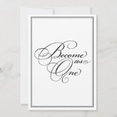 Werden Sie zu einer Christlichen Hochzeitseinladun Einladung (Rückseite)