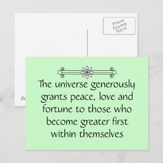 Werden Sie zuerst größer Postkarte (Vorne/Hinten)