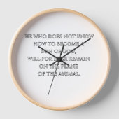 werden Sohn Gottes - spirituelle Zitatwand Uhr (Vorderseite)