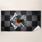 WERDEN VERZERRT STRANDTUCH (Vorderseite)