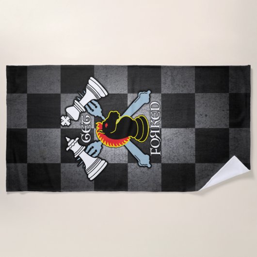 WERDEN VERZERRT STRANDTUCH (Vorderseite)