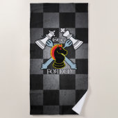 WERDEN VERZERRT STRANDTUCH (Vorderseite)