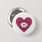 Werden wir mein Valentin sein? Button (Vorne & Hinten)