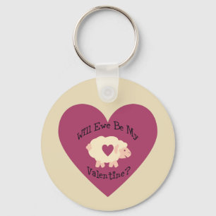 Werden wir mein Valentin sein? Schlüsselanhänger