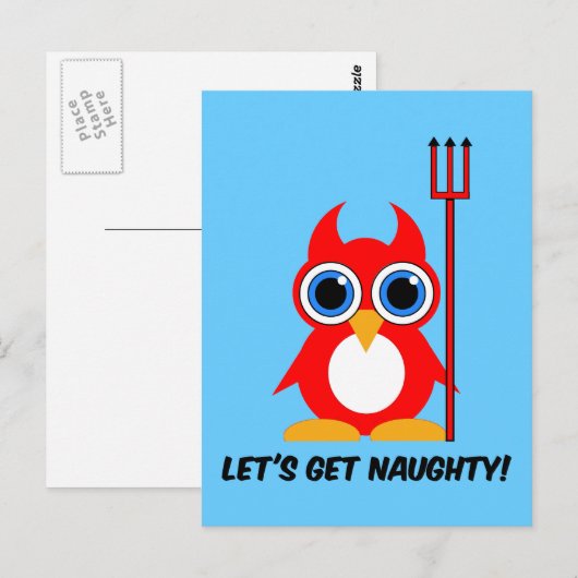 werden wir unartig! postkarte (Vorne/Hinten)