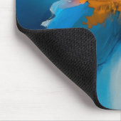 Werden zum Licht – Abstrakter Schmetterling in Bew Mousepad (Ecke)