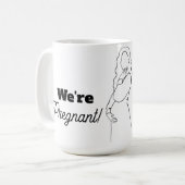Werdende Eltern Falsche Spitze Kaffeetasse (Vorderseite Links)