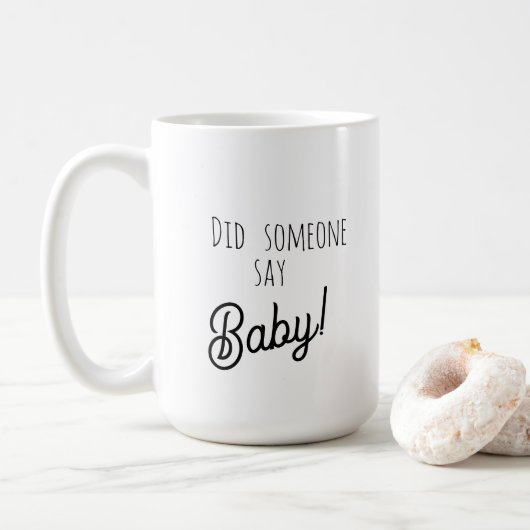 Werdende Eltern Faux-Spitze Kaffeetasse (Mit Donut)