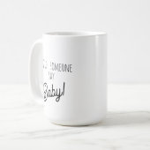 Werdende Eltern Faux-Spitze Kaffeetasse (Vorderseite Links)