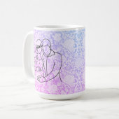 Werdende Eltern Faux-Spitze Kaffeetasse (Vorderseite Links)