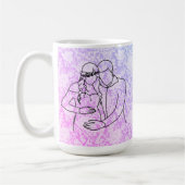 Werdende Eltern Faux-Spitze Kaffeetasse (Links)