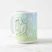 Werdende Eltern Faux-Spitze Kaffeetasse (Vorderseite Links)