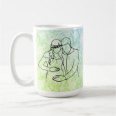 Werdende Eltern Faux-Spitze Kaffeetasse (Links)