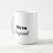 Werdende Eltern Faux-Spitze Kaffeetasse (Vorderseite Links)