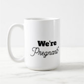 Werdende Eltern Faux-Spitze Kaffeetasse (Links)
