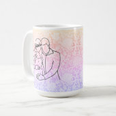 Werdende Eltern Faux-Spitze Kaffeetasse (Vorderseite Links)