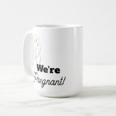 Werdende Eltern Faux-Spitze Kaffeetasse (Vorderseite Links)