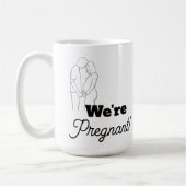 Werdende Eltern Faux-Spitze Kaffeetasse (Links)
