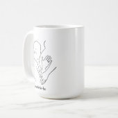 Werdende Eltern Faux-Spitze Kaffeetasse (Vorderseite Links)