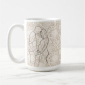 Werdende Eltern Faux-Spitze Kaffeetasse (Links)