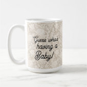 Werdende Eltern Faux-Spitze Kaffeetasse (Links)