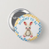 Werdende Mutter | Baby-Party für einen Jungen Button (Vorne & Hinten)