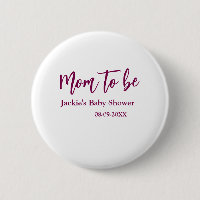werdende Mutter Baby-Party Name Datum rosa einfach