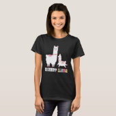 Werdende Mutter Mama Lama Lustig Bald Mutter T-Shirt (Vorne ganz)