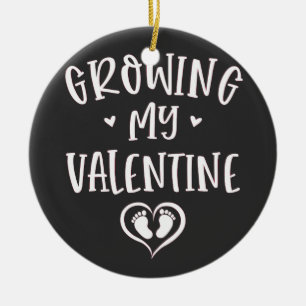 Werdende Mutter meines Valentins - Schwanger Keramik Ornament