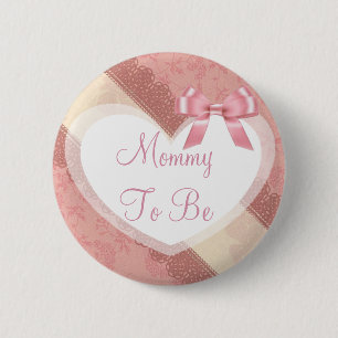 Werdende Mutter Pink Coral Pfirsich Baby Shower Bu Button