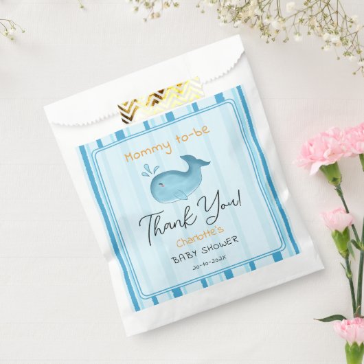 Werdende Mutter Süßer Wal Baby Shower Geschenktütchen (Versiegelt)