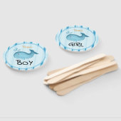 Werdende Mutter Süßer Wal Baby Shower Geschlecht E Fächer (Non-assembled)