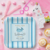 Werdende Mutter Süßer Wal Baby Shower Pappteller (Party)