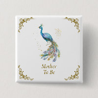 Werdende Mutter Vintage Elegante Pfau Baby-Party 