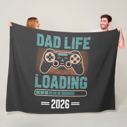 Werdender Vater Dad Leben Lädt 2026 Fleecedecke (Beispiel)
