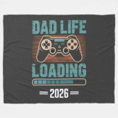 Werdender Vater Dad Leben Lädt 2026 Fleecedecke (Vorderseite (Horizontal))