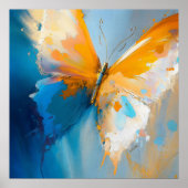 Werdendes Licht – Abstrakter Schmetterling in Bewe Poster (Vorne)