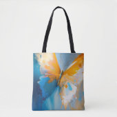 Werdendes Licht – Abstrakter Schmetterling in Bewe Tasche (Vorderseite)