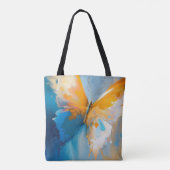 Werdendes Licht – Abstrakter Schmetterling in Bewe Tasche (Rückseite)