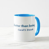 Werdenes… Zitat Carols Dweck Tasse (VorderseiteRechts)