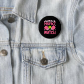 We're A Match Ckleball Couple Paddle Hearts Valent Button (Beispiel)