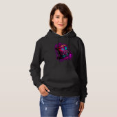 We're All Mad Here Pink Steampunk Alice In Wonderl Hoodie (Vorne ganz)