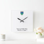 Were auf Wickla Time für eine Cuppa. Quadratische Wanduhr (Zuhause)