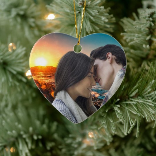 We're Engaged Personalized Ornament Heart Keepsake (Baum)