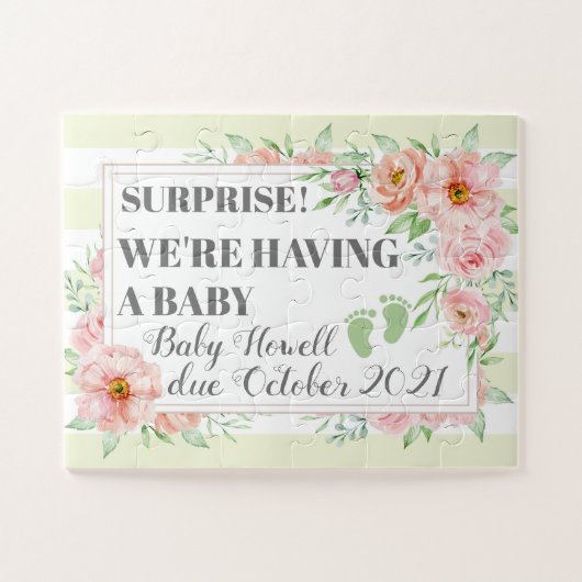 We're having a Baby Pregnancy Reveal to Eltern Puzzle (Horizontal)