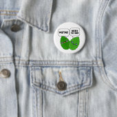 We're Mint To Be Funny Herb Pun Button (Beispiel)