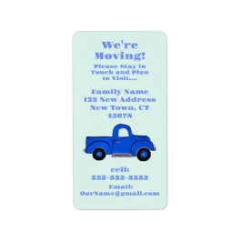 We're Moving Announcement Sticker Label Adressaufkleber