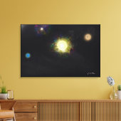 We're not important - Impressionist Art Canvas Leinwanddruck (Insitu (Wohnzimmer))